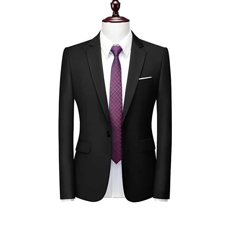 classic blazer, solid men’s blazer, Maximus blazer, elegant men’s jacket, versatile blazer