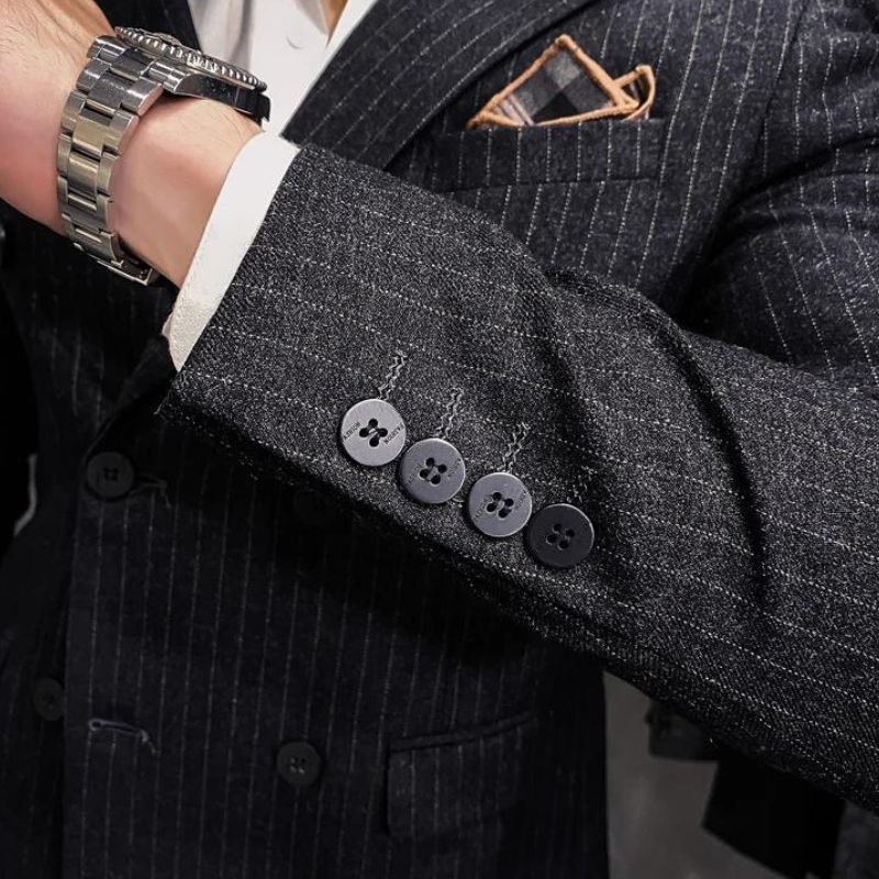 suit, striped suit, men’s suit, Men's Striped Suit, Men's Striped Double-Breasted Suit, Men's Slim Striped Suit, Men's Slim Striped Double-Breasted Suit, Men's Double-Breasted Suit, double-breasted suit