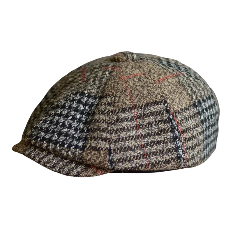 Plaid men’s beret, Men’s Vintage Beret, Men’s Plaid Beret, Men’s Beret, cotton beret men, Beret, adjustable men’s beret