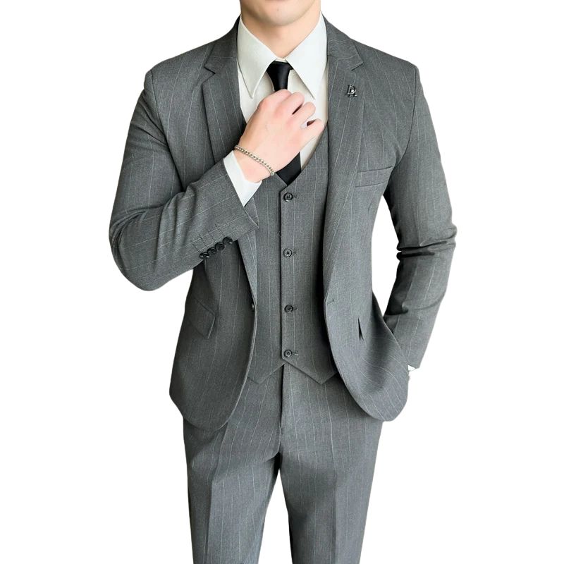 suit, striped suit, slim fit men’s suit, men’s suit, Men’s Slim Suit, Men’s Slim Striped Suit V02, Men’s Slim Striped Suit, Men's Striped Suit