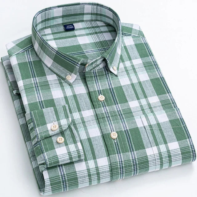 men checkered cotton dress shirt, cotton dress shirt men, formal men shirt, classic checkered shirt, premium menswear