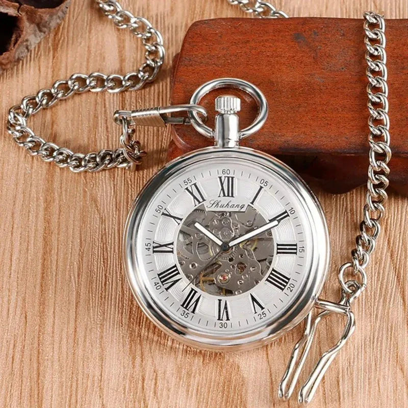 mechanical pocket watch, classic pocket watch, automatic pocket watch, vintage pocket watch, men’s pocket watch, luxury pocket watch, Maximus watch accessories
