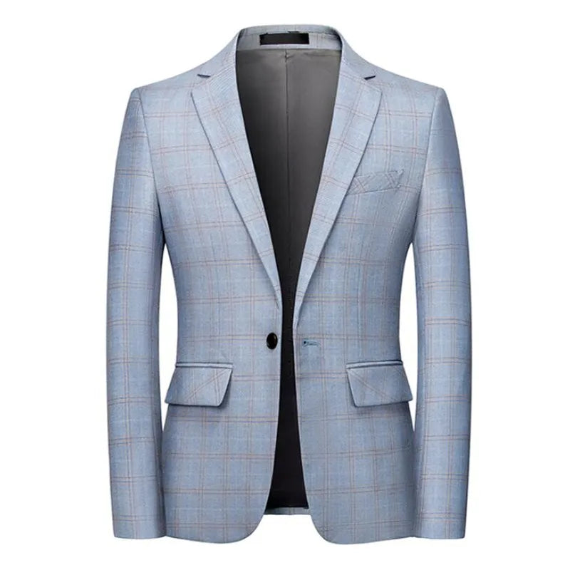 men’s plaid blazer, fashion men’s blazer, slim fit blazer, british style blazer, men’s formal blazer