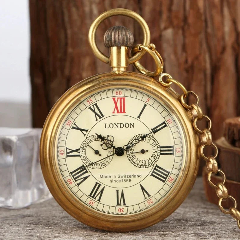 Relógio de Bolso, Relógio de bolso Vintage, Relógio de bolso antigo, relógio de bolso dourado