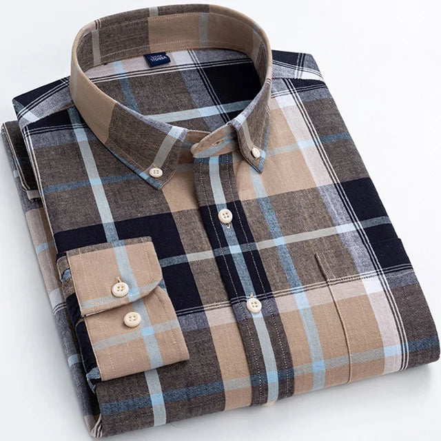 men checkered cotton dress shirt, cotton dress shirt men, formal men shirt, classic checkered shirt, premium menswear
