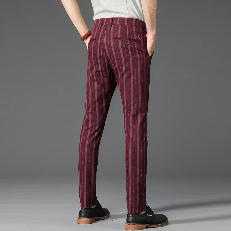Calça Social Masculina Listrada Premium Maximus
