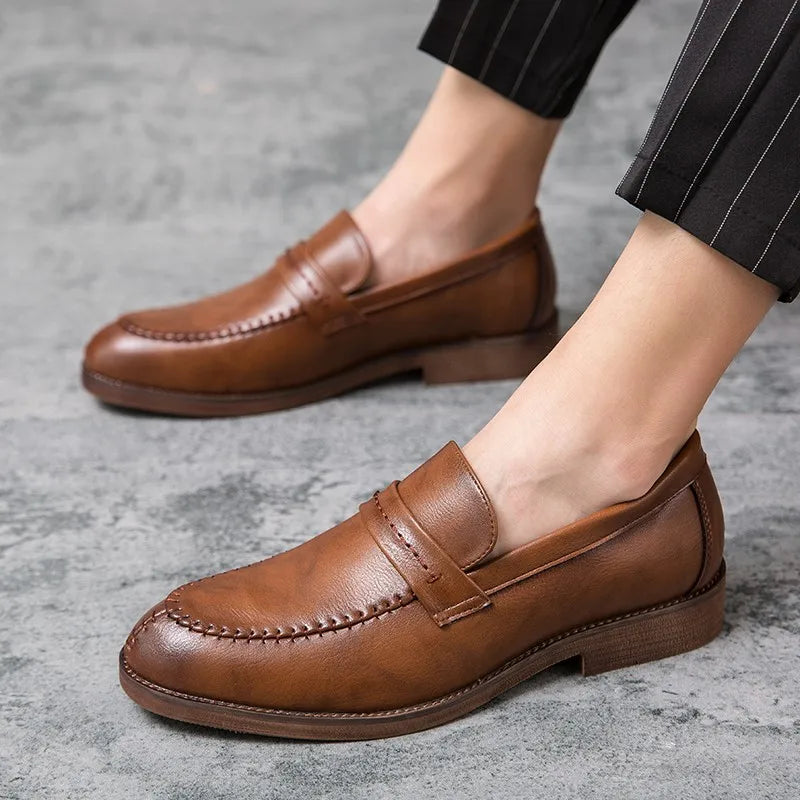 men’s italian loafers, men's loafers, loafers, italian style loafers, formal men footwear, elegant men shoes, classic men loafers