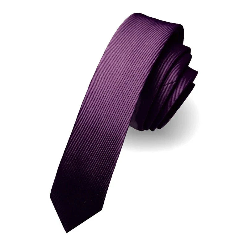 Tie, Slim Tie, slim solid tie, minimalist men necktie, men’s slim silk tie, maximus men accessories, formal slim tie for men