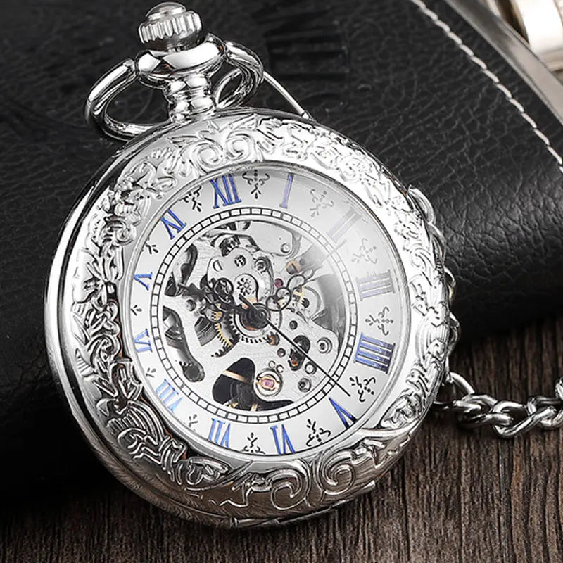 engraved pocket watch, mechanical pocket watch, automatic pocket watch, vintage pocket watch, men’s pocket watch, classic pocket watch, Maximus watch accessories
