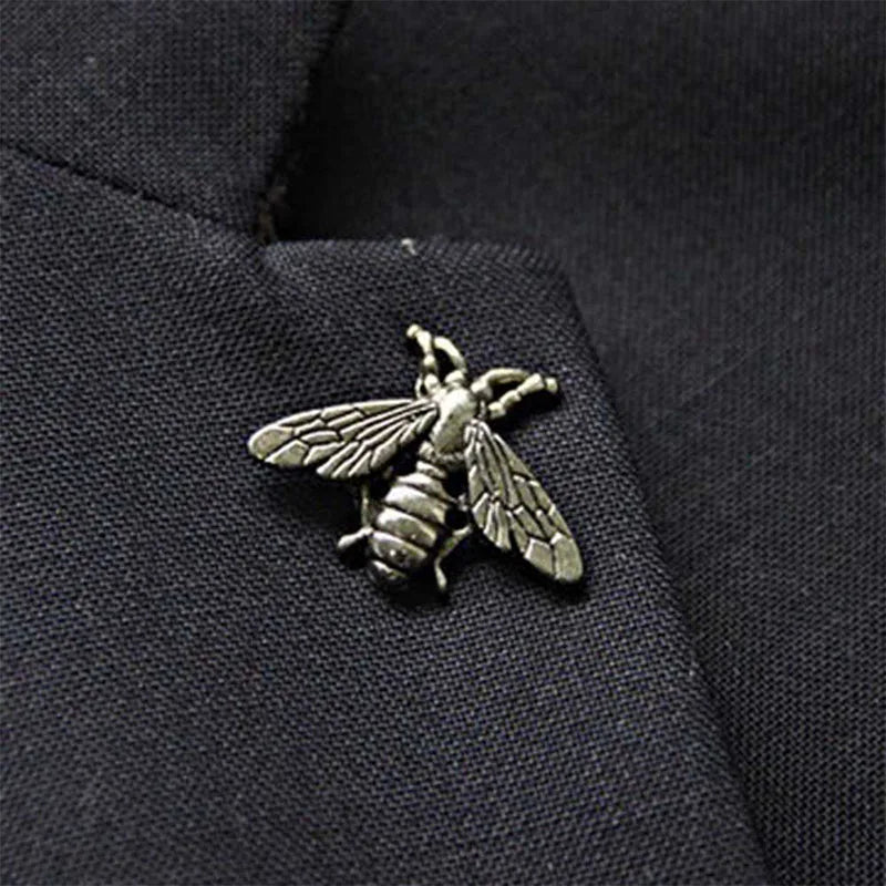 suit brooch, stainless steel brooch, men’s suit brooch, Men’s Bee Suit Brooch, lapel brooch, formal brooch, brooch, Bee Suit Brooch, bee brooch