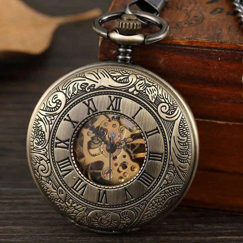 Relógio de Bolso, Relógio de Bolso Mecânico Retro, Relógio de Bolso Mecânico, Relógio de Bolso Retro, Relógio de bolso Bronze
