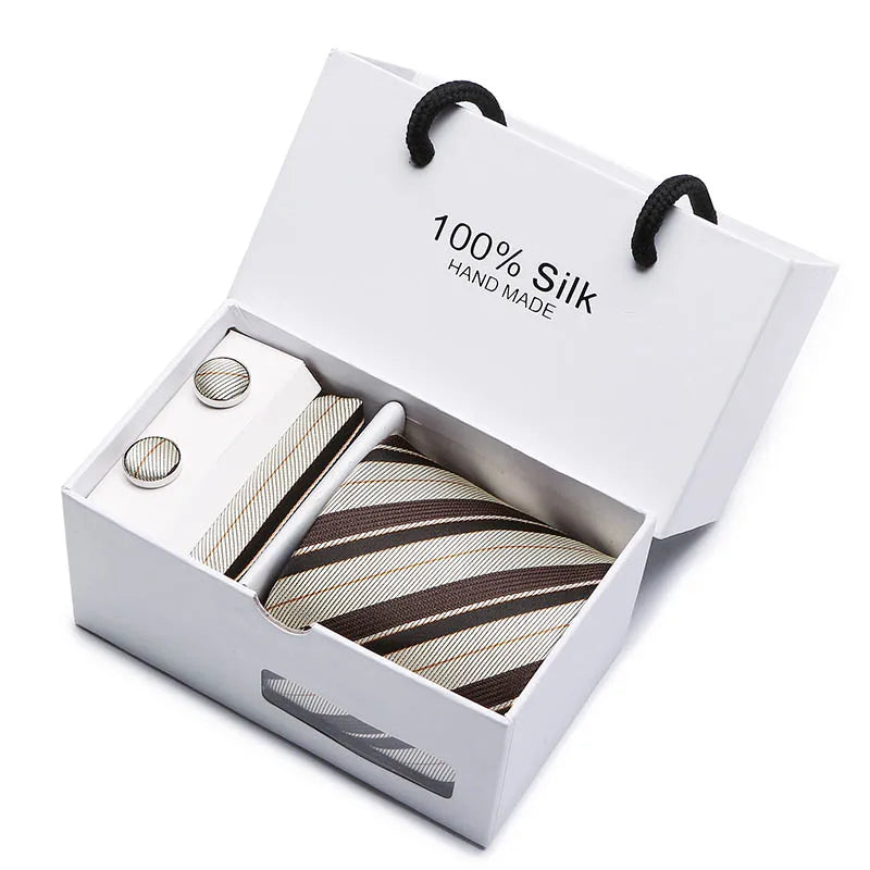 Tie Set, Tie, Striped Tie Set, striped tie gift box, Silk Tie Set, silk striped tie set, Silk Striped Tie, men’s silk tie set, men striped tie set, maximus men accessories, luxury men accessories