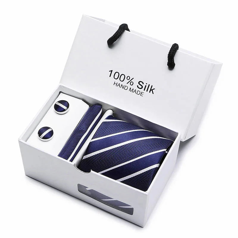 Tie Set, Tie, Striped Tie Set, striped tie gift box, Silk Tie Set, silk striped tie set, Silk Striped Tie, men’s silk tie set, men striped tie set, maximus men accessories, luxury men accessories