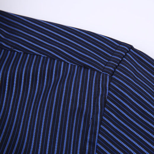 men premium striped dress shirt, striped mens shirt, cotton blend dress shirt, smart casual shirt men, formal menswear