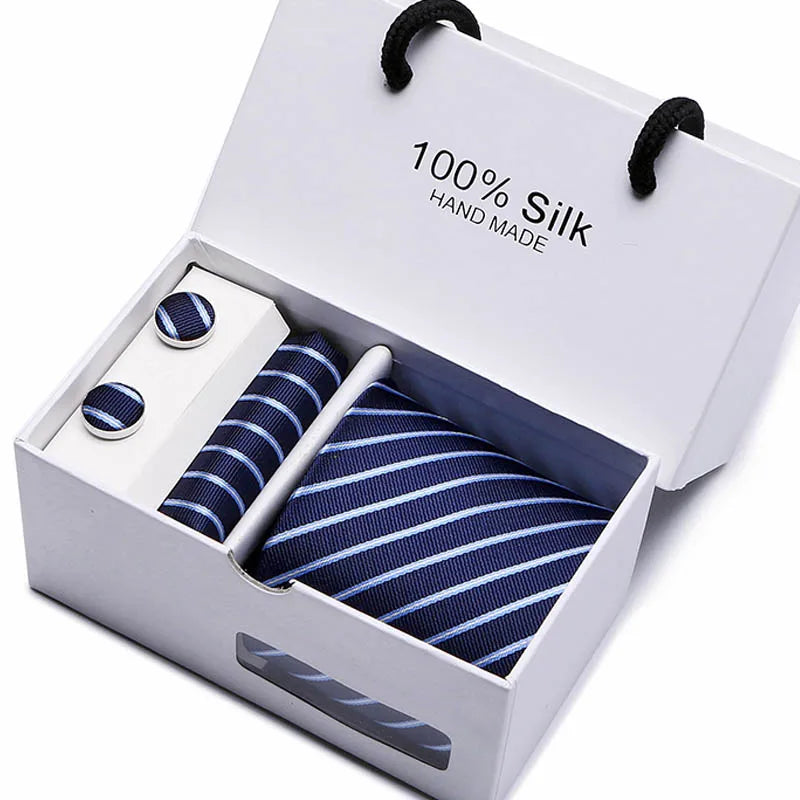 Tie Set, Tie, Striped Tie Set, striped tie gift box, Silk Tie Set, silk striped tie set, Silk Striped Tie, men’s silk tie set, men striped tie set, maximus men accessories, luxury men accessories