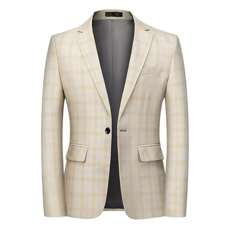 men’s plaid blazer, fashion men’s blazer, slim fit blazer, british style blazer, men’s formal blazer