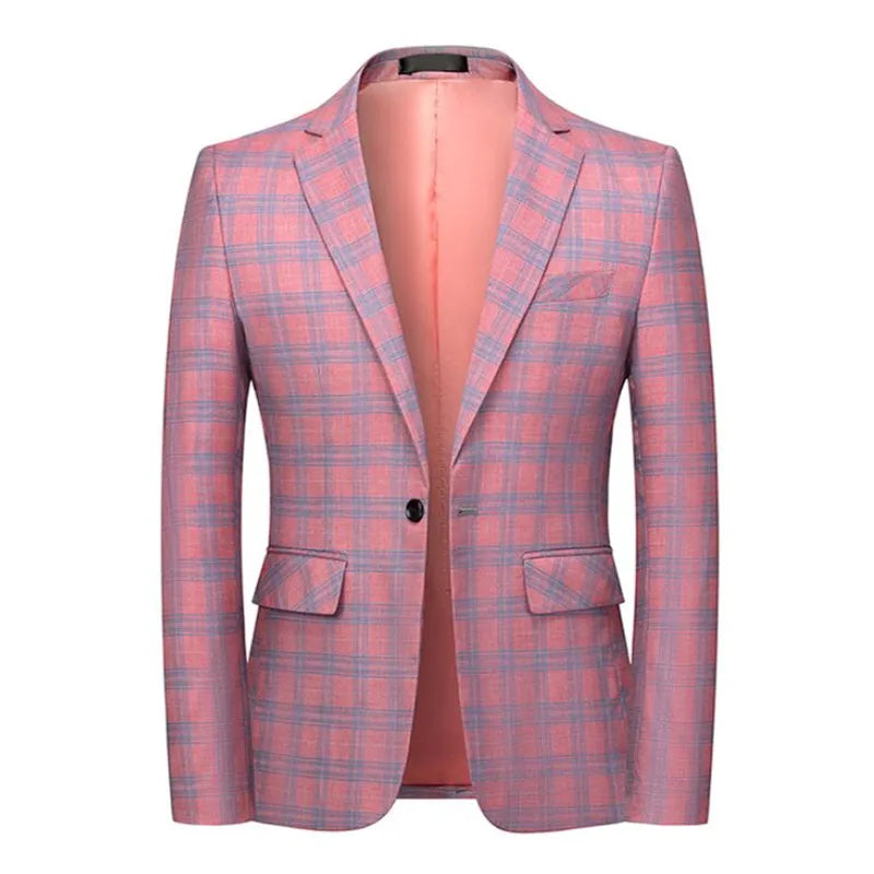 men’s plaid blazer, fashion men’s blazer, slim fit blazer, british style blazer, men’s formal blazer