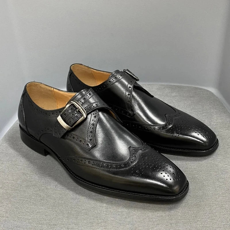 men’s italian leather shoes, genuine leather dress shoes men, italian style dress shoes, luxury men’s leather shoes, men’s buckle dress shoes