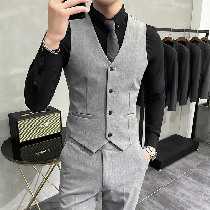 men’s solid waistcoat, formal men’s vest, slim fit waistcoat, classic men’s waistcoat, men’s suit waistcoat