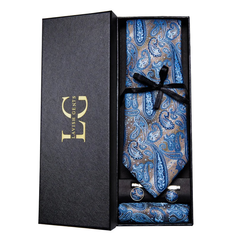 wedding tie gift set, Tie Set, Tie, silk tie and pocket square, patterned tie set, men’s formal accessories set, Maximus luxury, Luxury Tie Set, luxury silk tie set, Luxury Patterned Tie Set, elegant men accessories