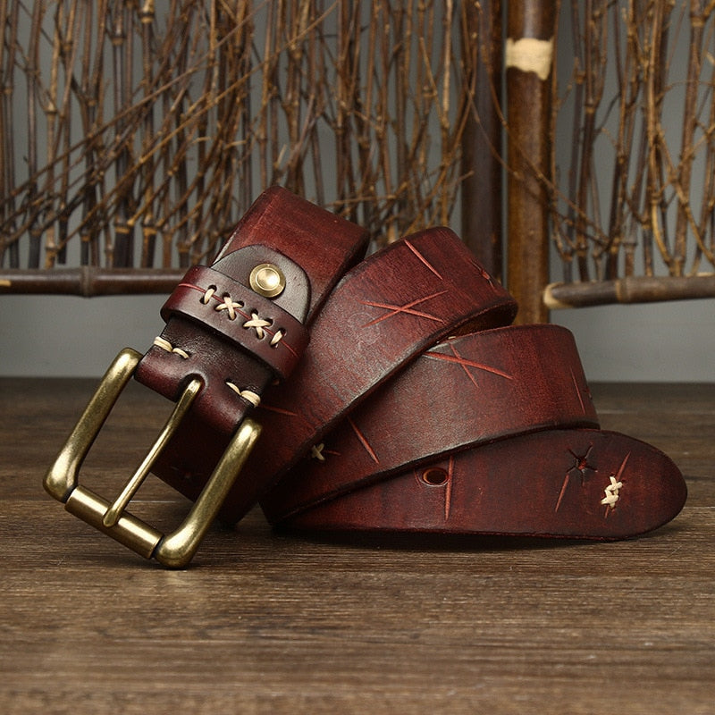 vintage leather belt for men, genuine leather men belt, classic men leather belt, formal and casual men belt, maximus men accessories