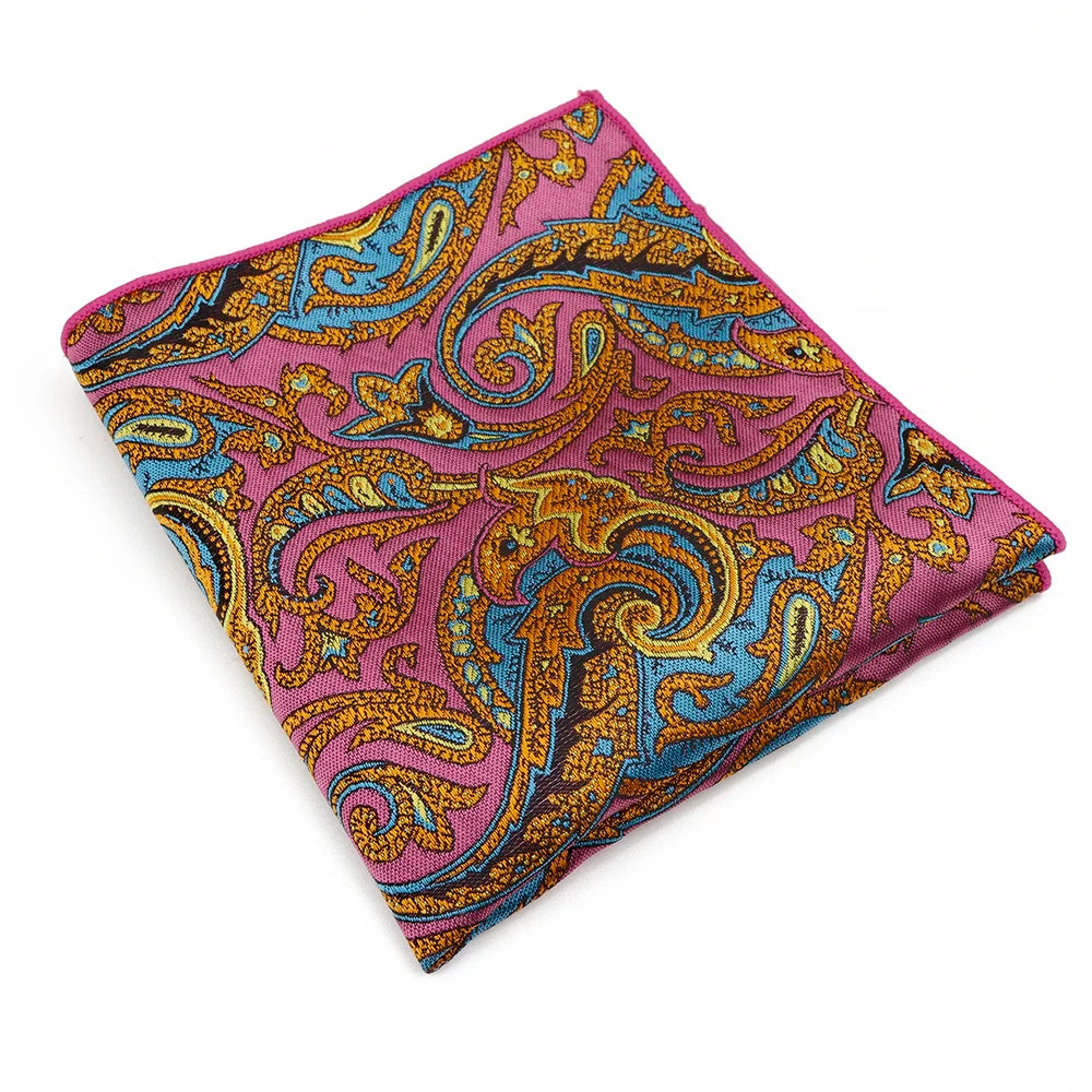 Patterned men’s pocket square, modern pocket square for suits, polyester pocket square, wedding pocket square, stylish men’s suit accessory