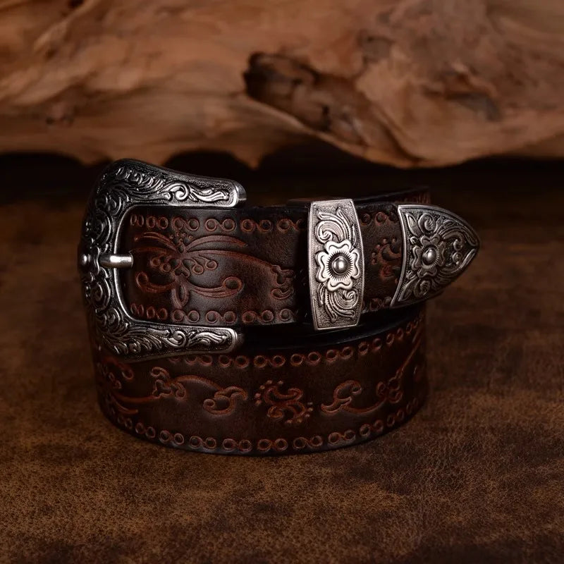 men’s vintage leather belt, genuine leather belt for men, vintage style belt, cowhide leather belt, casual men belt, maximus men accessories