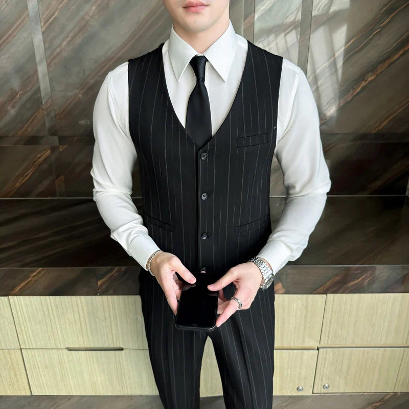 suit, striped suit, slim fit men’s suit, men’s suit, Men’s Slim Suit, Men’s Slim Striped Suit V02, Men’s Slim Striped Suit, Men's Striped Suit