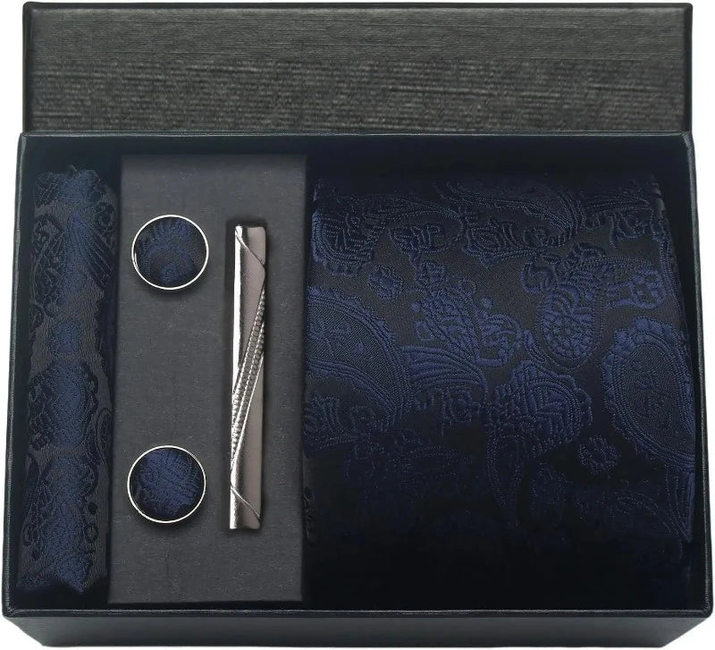 Tie Set, Tie, silk tie set for men, Silk Tie Set, Silk Tie, silk patterned tie set, men’s silk tie set, maximus men accessories, luxury men accessories, formal tie gift box