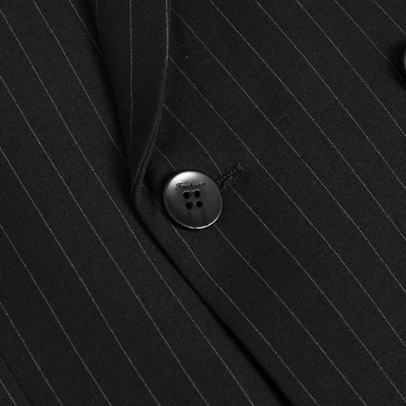 suit, Plus Size Suit, Pinstripe Suit, Men’s Pinstripe Suit, Men's Plus Size Suit, Men's Plus Size Double-Breasted Pinstripe Suit, Men's Double-Breasted Pinstripe Suit, double-breasted suit, Double-Breasted Pinstripe Suit