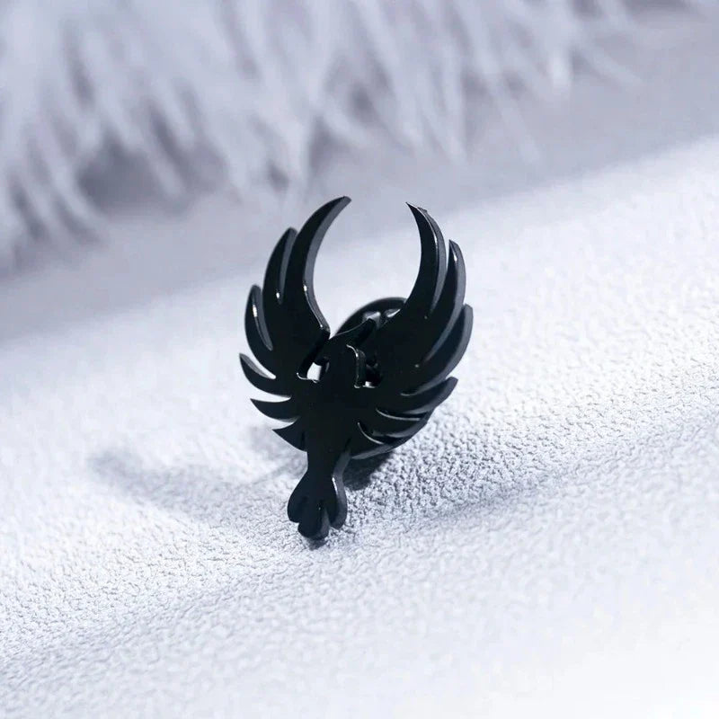 symbolic suit brooch, Phoenix Suit Brooch, phoenix lapel pin, Phoenix Brooch, men’s suit brooch, Men’s Phoenix Suit Brooch, men’s lapel pin, formal men’s accessories, brooch