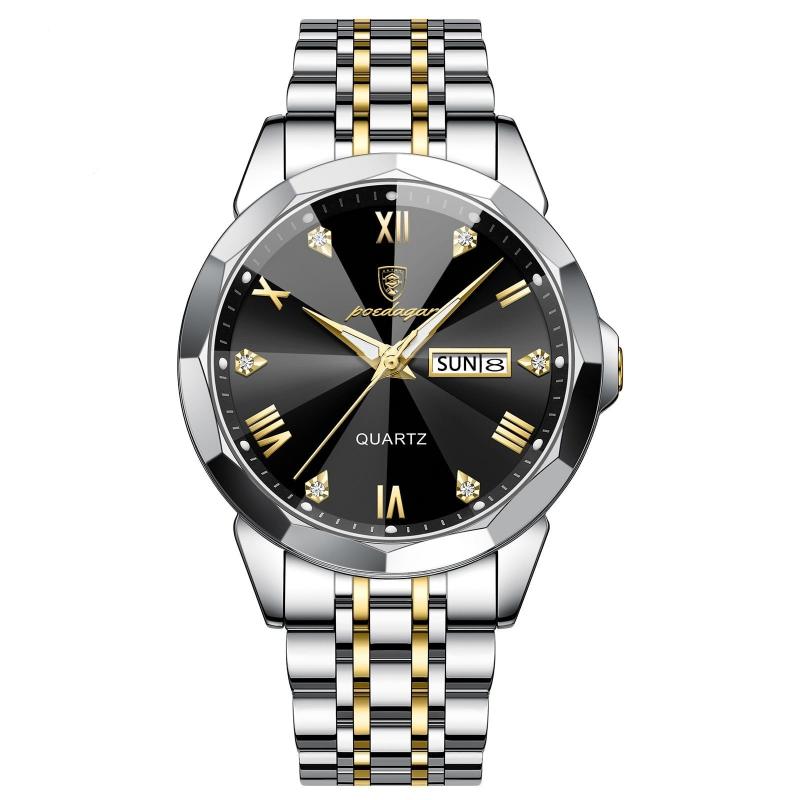Wristwatch, stainless steel men’s watch, Quartz Wristwatch, Men’s Wristwatch, Men’s Quartz Wristwatch, men’s poedgar watch, luxury men’s dress watch, 3 bar water resistant watch