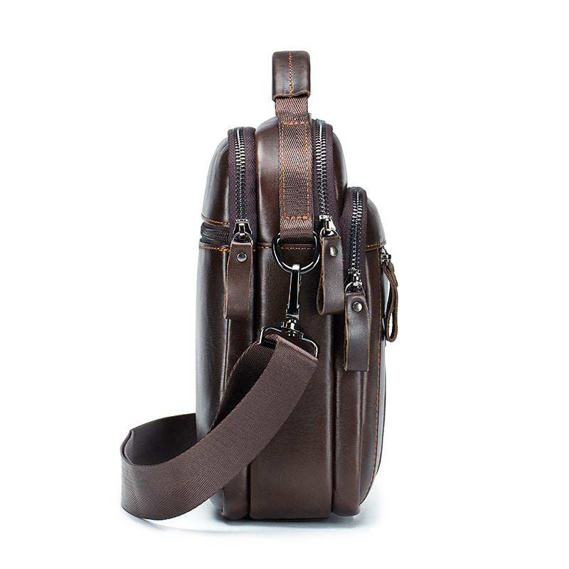 Bolsa Masculina de Couro Genuíno 