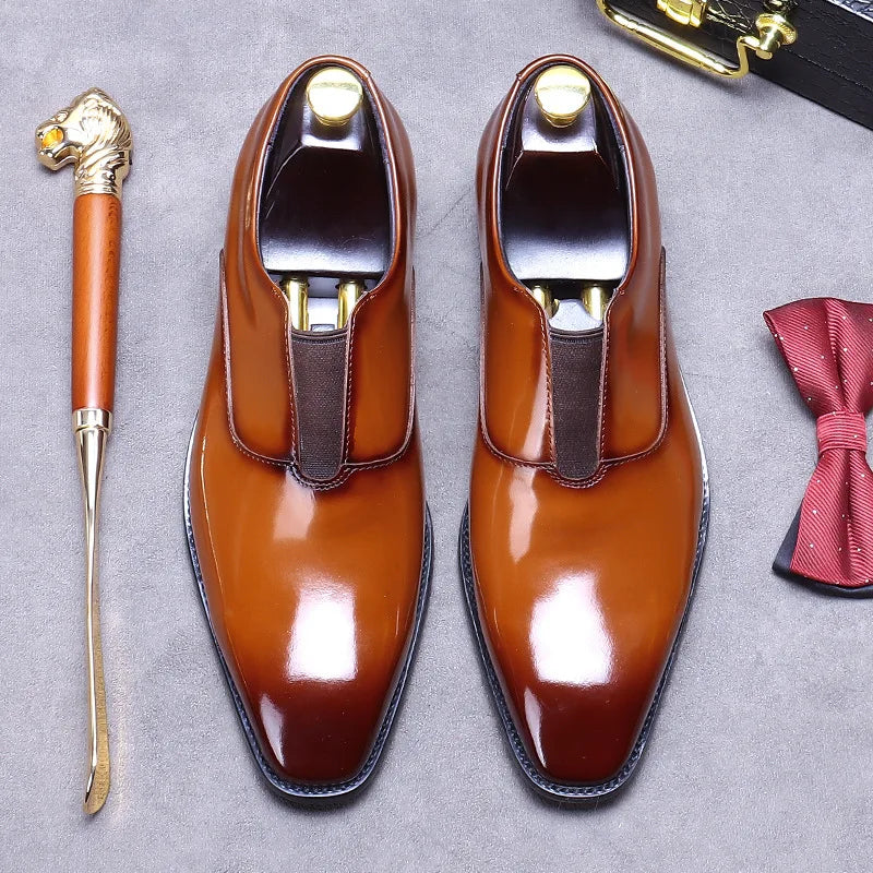 premium leather dress shoes men, slip-on formal shoes men, classic men’s leather shoes, elegant men’s dress footwear, professional men’s formal shoes