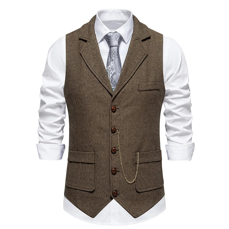 men’s lapel waistcoat, vintage men’s waistcoat, formal men’s vest, classic men’s waistcoat, stylish men’s vest