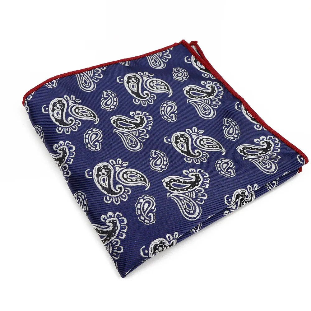 Patterned men’s pocket square, modern pocket square for suits, polyester pocket square, wedding pocket square, stylish men’s suit accessory
