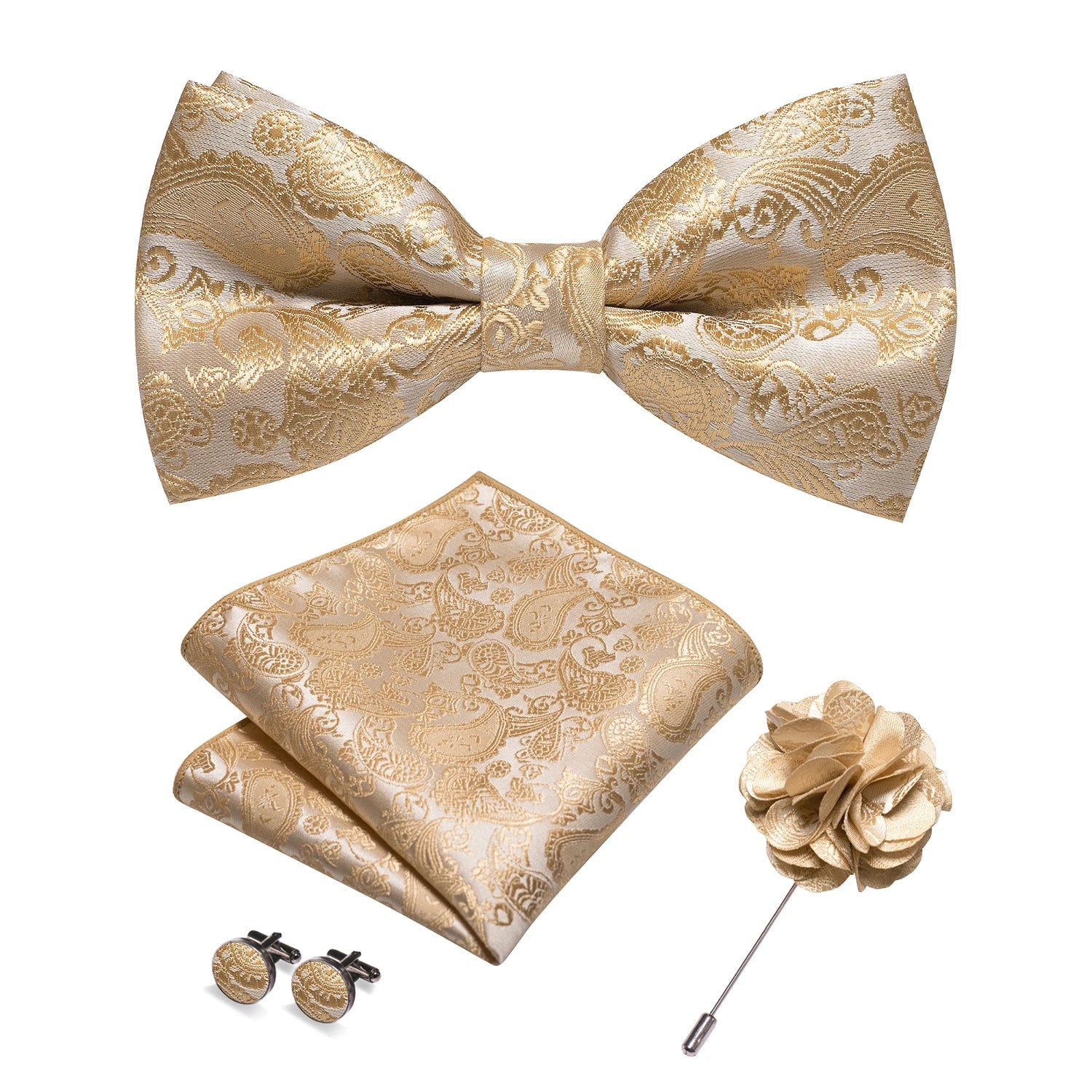 elegant bow tie set, patterned bow tie men, paisley bow tie set, wedding bow tie accessories, maximus men accessories