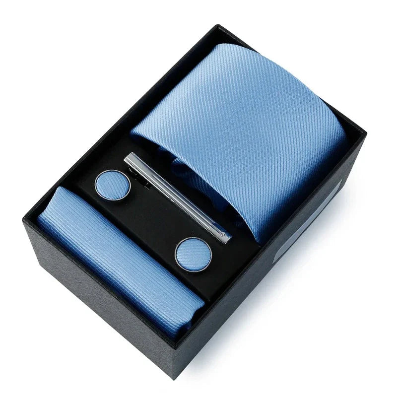 Tie Set, Tie, solid tie set, Solid Tie, men’s solid tie set, men solid tie, maximus men accessories, formal men accessories, classic men tie set