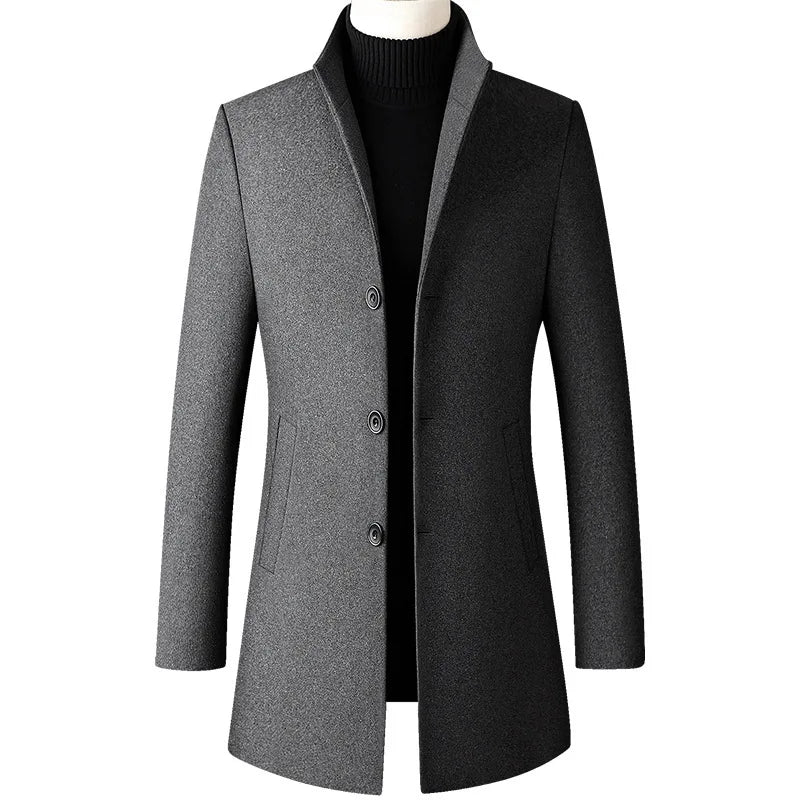 Men’s overcoat, long men’s coat, casual men’s overcoat, elegant men’s coat, classic men’s outerwear