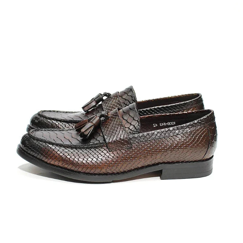 slip on men’s loafers, men’s cobra leather loafer, men's loafers, luxury men’s loafers, loafers, Leather Loafer, italian leather loafers, genuine leather men’s shoes