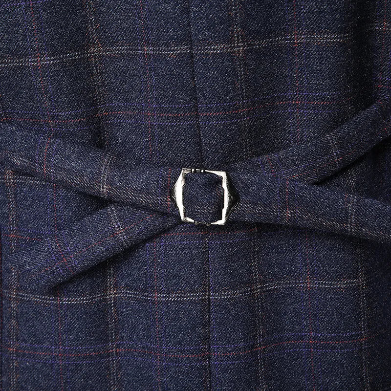 vintage checkered suit, suit, Navy Blue Checkered Suit, Navy Blue Checkered Men’s Suit Maximus, Navy Blue Checkered Men’s Suit, men’s suit, checkered suit