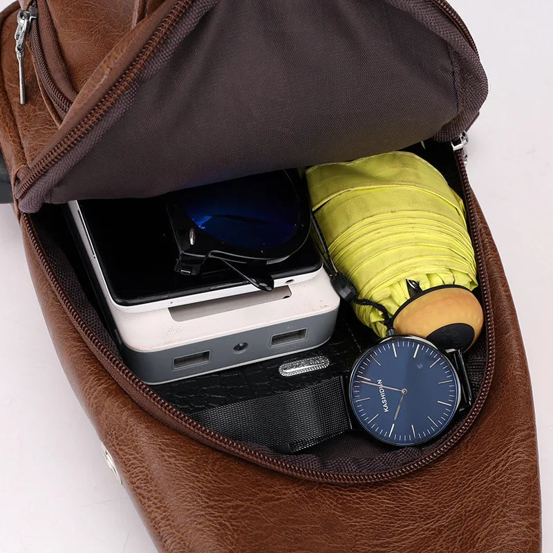 Bolsa Transversal Masculina Minimal Maximus