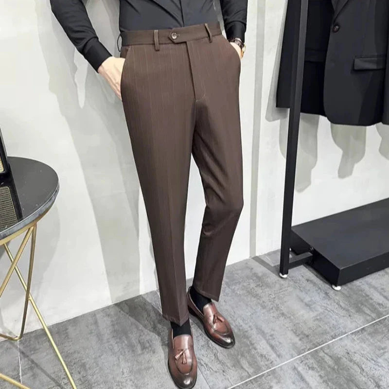suit, striped suit, men’s suit, Men’s Striped Suit, Men's Striped Suit, Men's Double-Breasted Suit, Men's Double-Breasted Striped Suit, Men's Classic Striped Suit, Men's Classic Double-Breasted Striped Suit, double-breasted suit, Classic Striped Suit