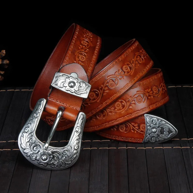men’s vintage leather belt, genuine leather belt for men, vintage style belt, cowhide leather belt, casual men belt, maximus men accessories