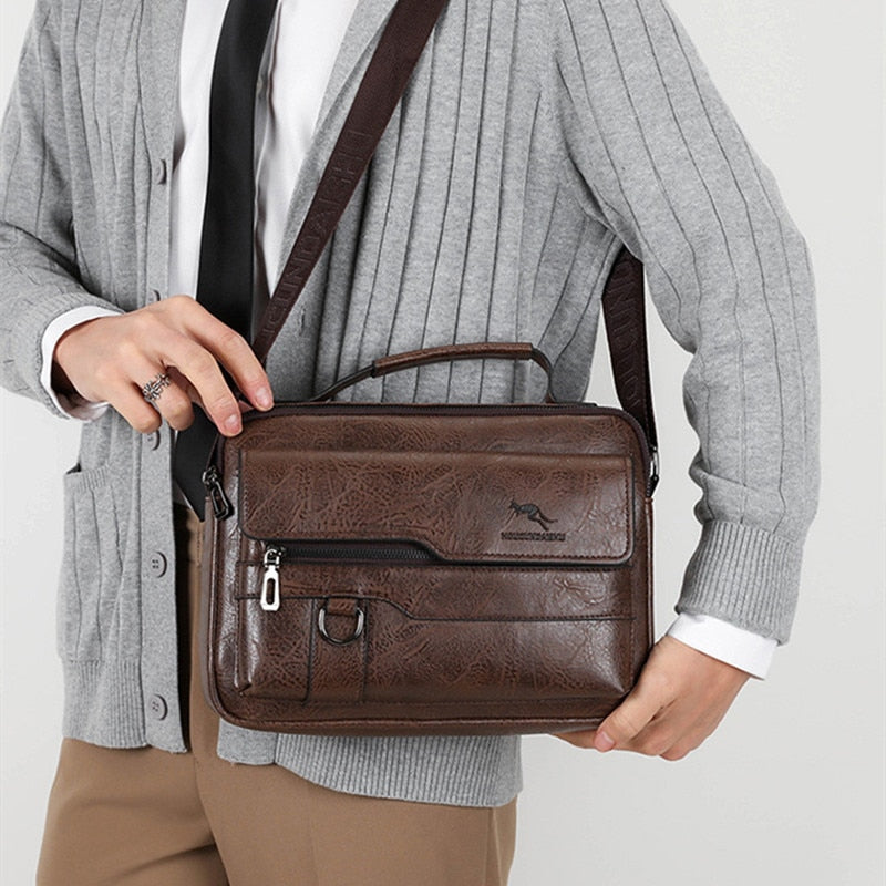 Bolsa de Couro Masculina Vintage 