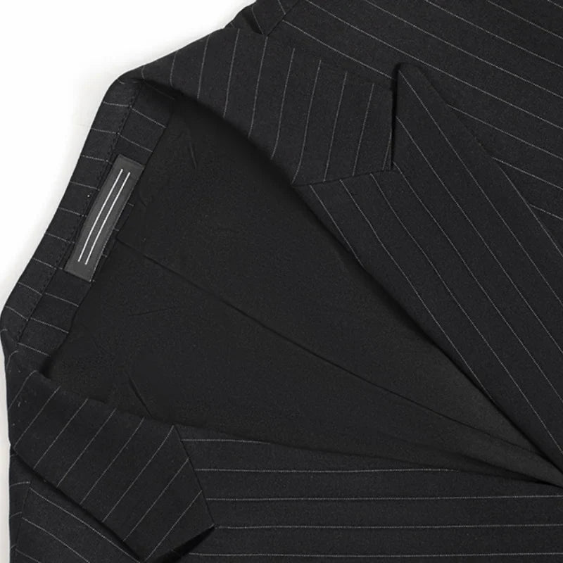 suit, Plus Size Suit, Pinstripe Suit, Men’s Pinstripe Suit, Men's Plus Size Suit, Men's Plus Size Double-Breasted Pinstripe Suit, Men's Double-Breasted Pinstripe Suit, double-breasted suit, Double-Breasted Pinstripe Suit
