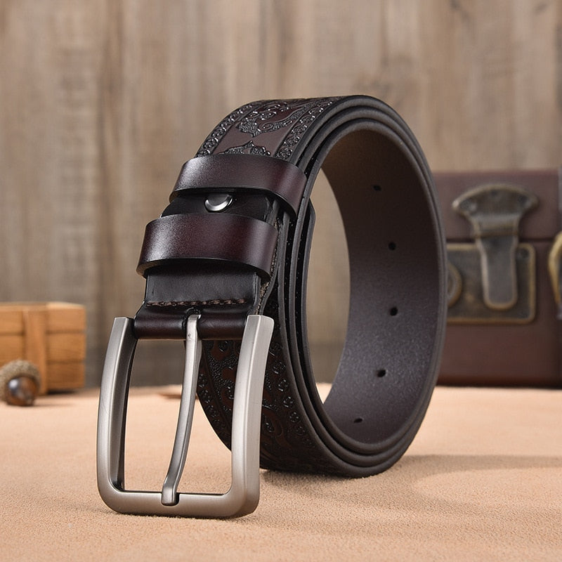 detailed leather belt for men, genuine leather men belt, elegant men leather belt, casual and formal men belt, maximus men accessories