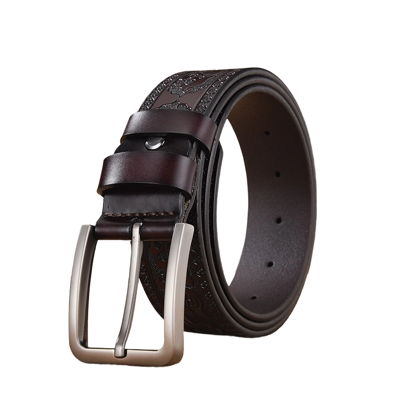 detailed leather belt for men, genuine leather men belt, elegant men leather belt, casual and formal men belt, maximus men accessories