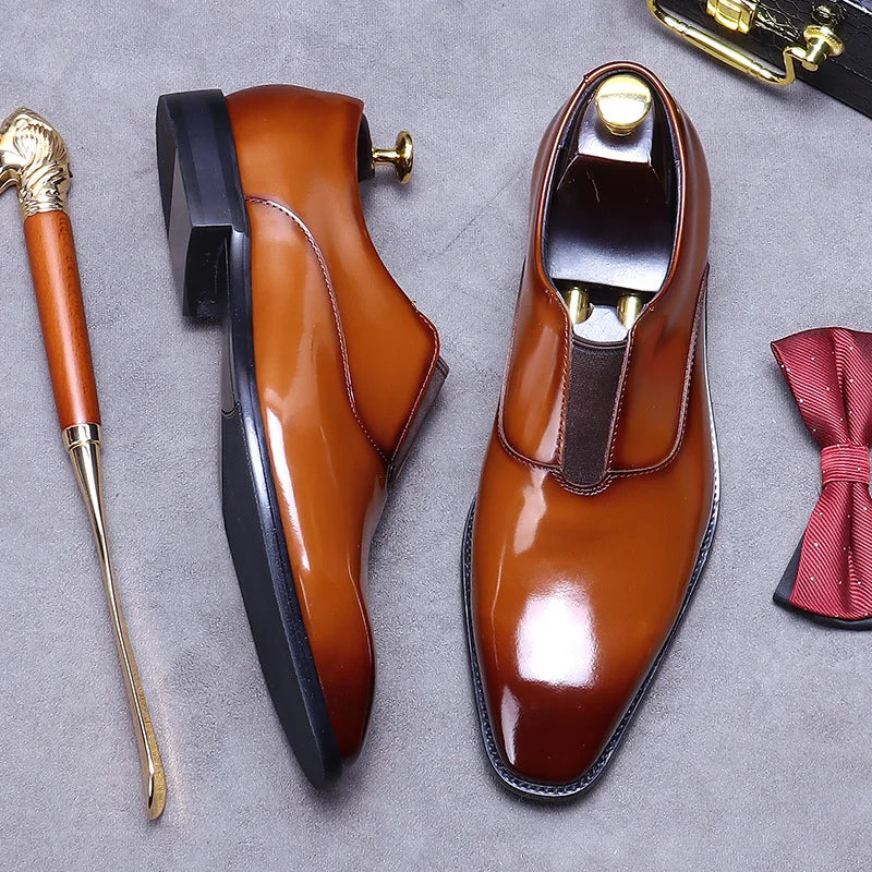 premium leather dress shoes men, slip-on formal shoes men, classic men’s leather shoes, elegant men’s dress footwear, professional men’s formal shoes
