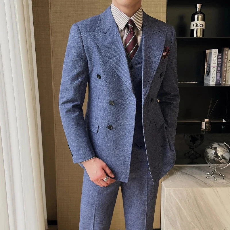 suit, men’s suit, Men’s Elegant Suit, Men’s Elegant Double-Breasted Suit, Men’s Double-Breasted Suit, Men's Double-Breasted Suit, Maximus Men’s Elegant Double-Breasted Suit, elegant suit, double-breasted suit